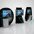 Public Facilities Modern Digital Information Kiosks With Sleek Designs And Screens