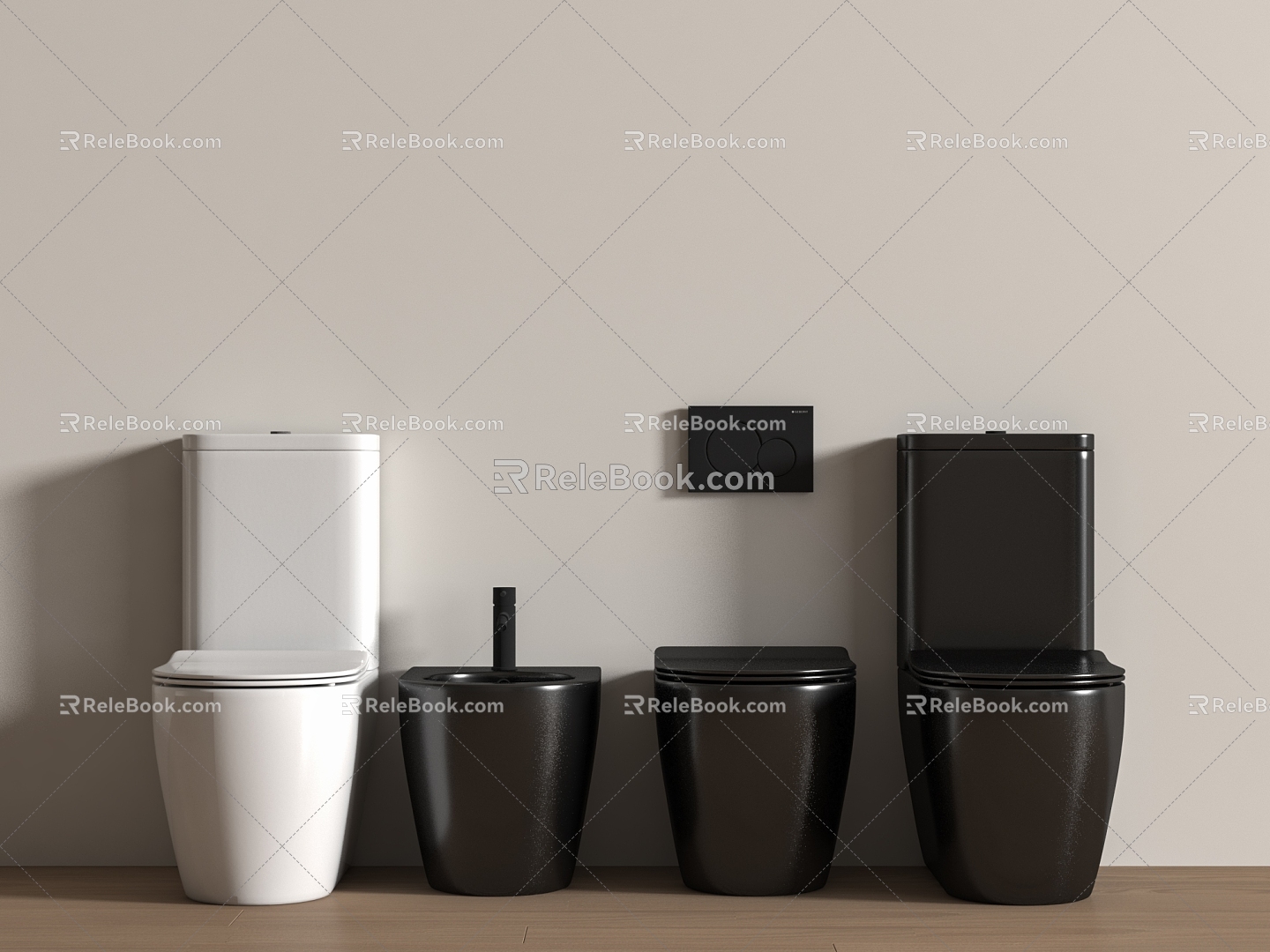 Modern Toilet Smart Toilet 3d model