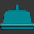 Elegant Turquoise Dinnerware Set with Rectangular Lid and Tray for Dining Table Use