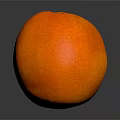 Fresh Vibrant Orange Fruit On Black Surface With Clear Reflection
