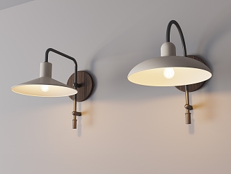 Antique retro wall lamp 3d model