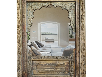 Modern Mirror East Arabia Mediterranean India Morocco 3d model