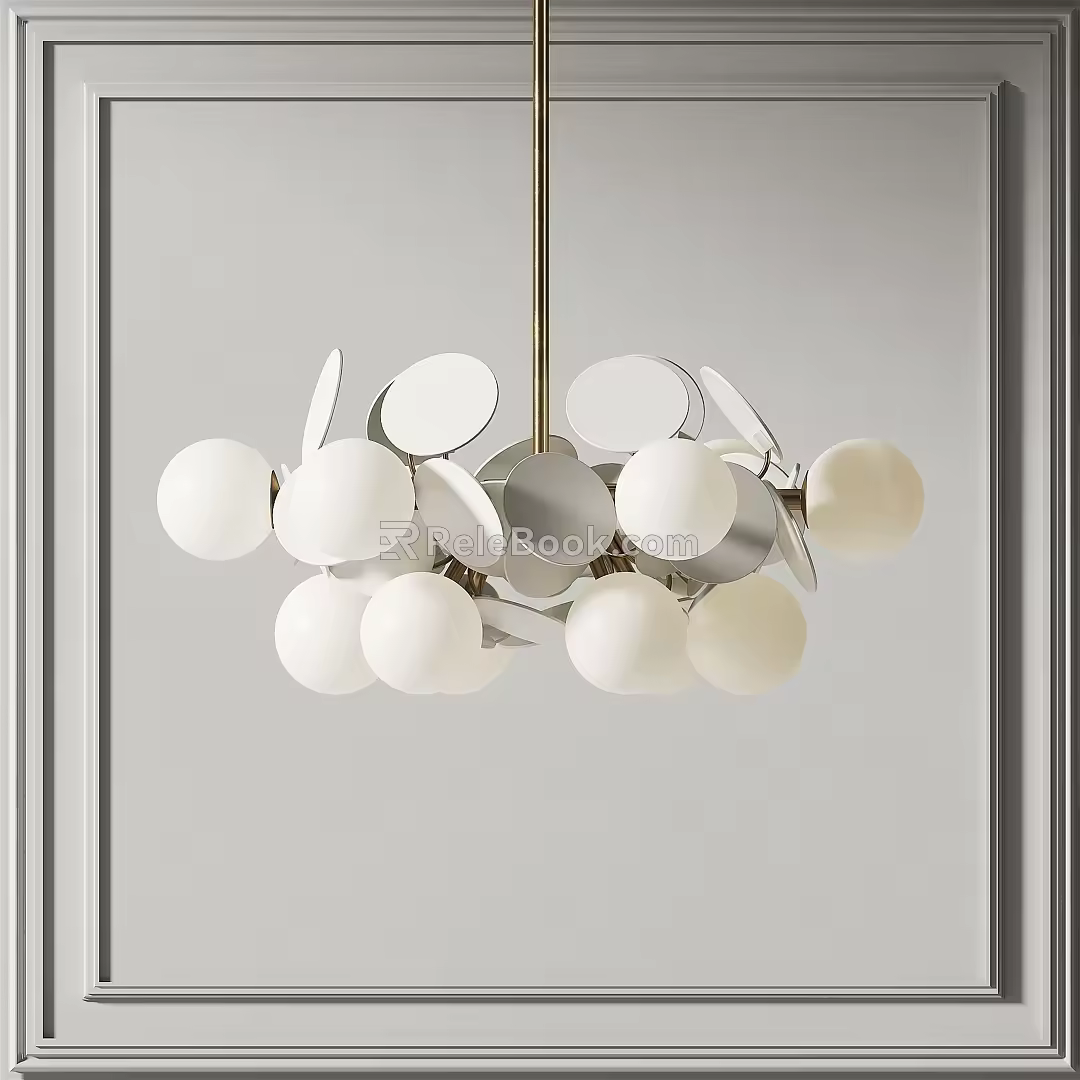 Nordic Chandelier Spherical Chandelier 3d model