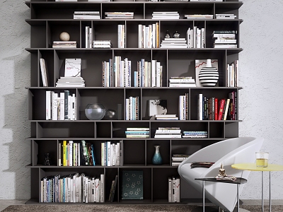 Modern Bookcase Black Bookcase model