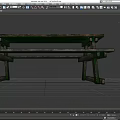 Rustic Wooden Outdoor Dining Table Set With Bench Seats And Classic Design
