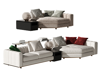 Modern Combination Sofa Multiplayer Sofa 3d model