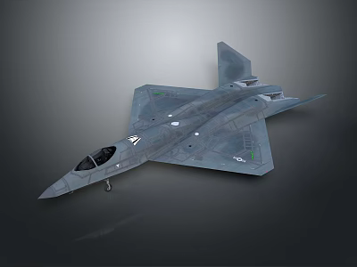 Advanced Stealth Fighter Jet With Aerodynamic Design For Modern Aerospace Missions 3d model