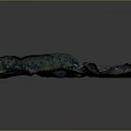 Detailed 3D Terrain Model Featuring Mountainous Landforms Winding Rivers and Lush Vegetation