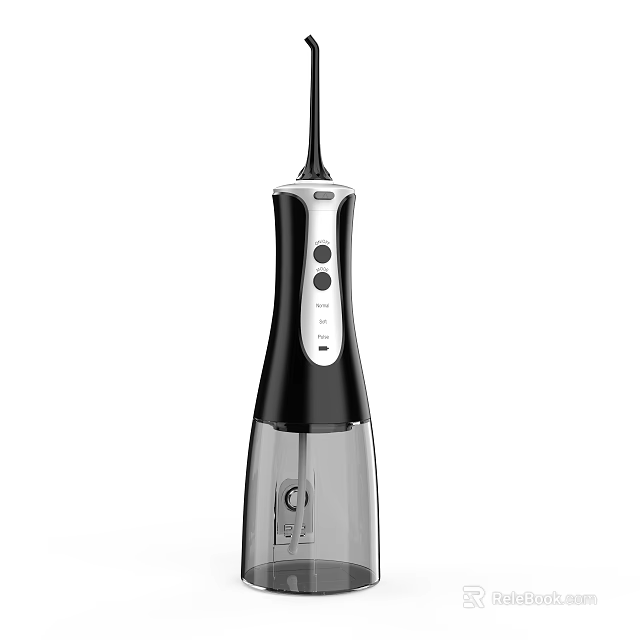 Modern Handheld Daily Electrical Appliance With Black White Design And Control Buttons 3d model 