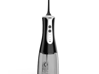 Modern Handheld Daily Electrical Appliance With Black White Design And Control Buttons 3d model