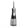 Modern Handheld Daily Electrical Appliance With Black White Design And Control Buttons