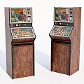 Modern game machine Old game machine 3d model