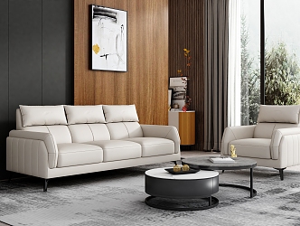 Modern Sofa Coffee Table Combination Italian Sofa Coffee Table Combination 3d model