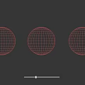 Geometric Components With Arch Structure And Colored Spheres In Neutral Tones
