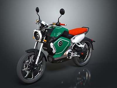 Modern motorcycle two-wheeled motorcycle off-road motorcycle road racing motorcycle 3d model