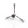 Adjustable Metal Tripod Equipment With Three Legs And Top Mounting Device