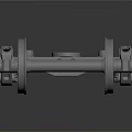 Industrial Mechanical Equipment With Metal Frame Rollers Axle And Structural Components