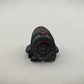 Black Mobile Phone External Camera Lens With Clip On Design And Red Buttons