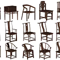 Classic Traditional Chinese Wooden Chairs With Various Designs And Structures