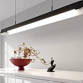 Simple long chandelier 3d model
