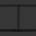 Modern Light Wooden Bookcase Set With Glass Doors And Storage Cabinets