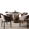Minotti table combination 3d model