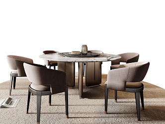 Minotti table combination 3d model