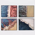 Colorful Natural Landscape Wall Art Prints With Earth Tones And Geological Patterns