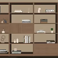 Modern bookcase 3d model