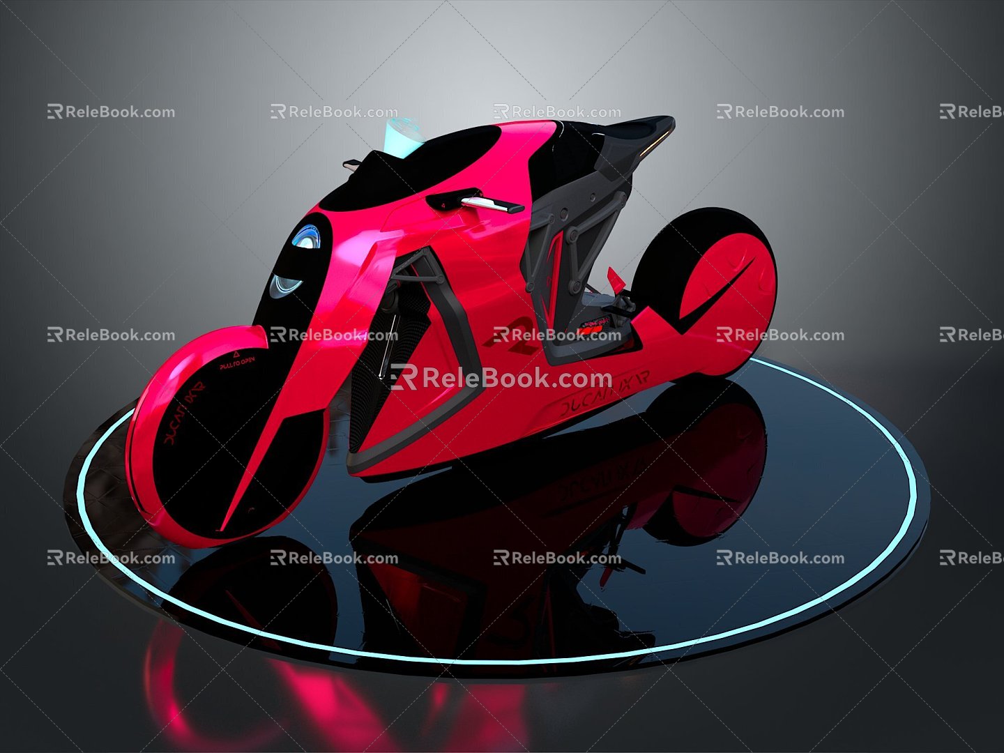 Motorcycle Two-wheeled Motorcycle Cross-country Motorcycle Road Race Motorcycle Motor Vehicle Transport 3d model