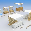 Outdoor Exhibition Stands With Various Sizes And Canopy Shelf Designs