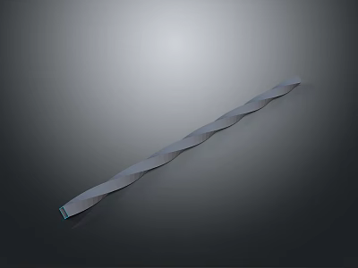 Modern Spiral Lighting Fixture Combination with Sleek Strip Design for Contemporary Indoor Decor 3d model