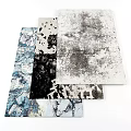 Modern Square Rug Collection With Abstract Patterns And Neutral Tones For Home Living Room Decor