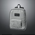 JanSport White Backpack With Front Pocket Simple Design And Stylish Look