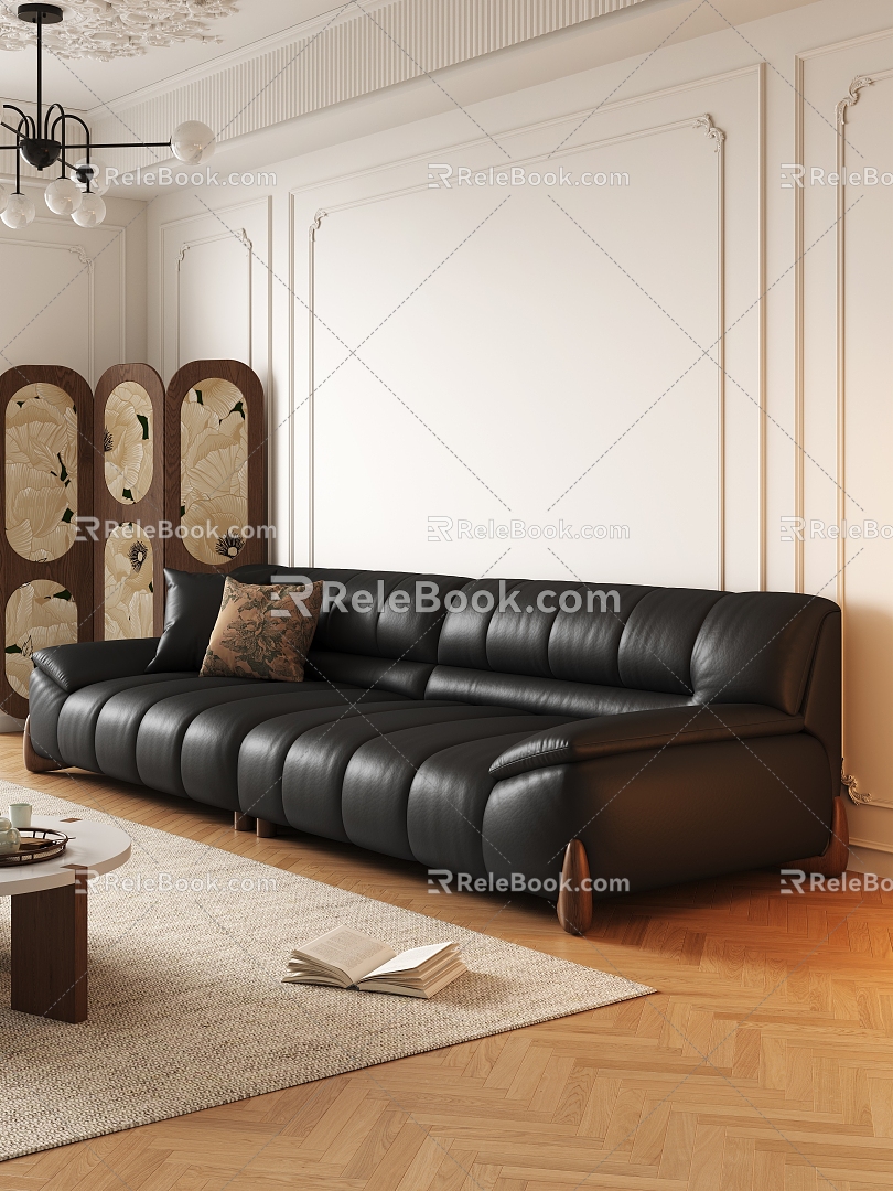 Double sofa 3d model