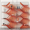 Modern Bookshelf Display Rack 3d model