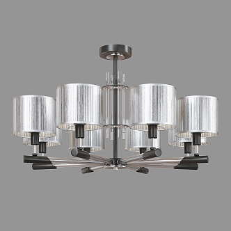 Modern chandelier 3d model