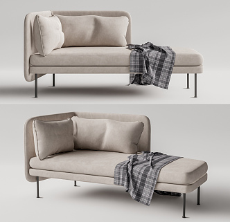 Modern chaise longue 3d model