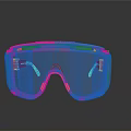 Protective Safety Goggles With Yellow Frame And Dark Impact Resistant Lenses