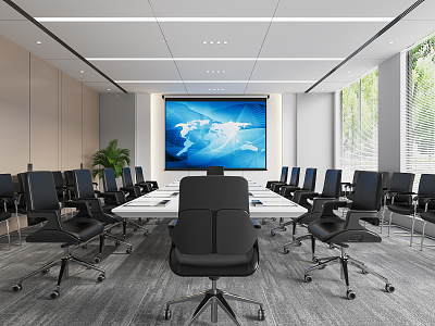 Modern Conference Room 3d model