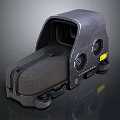Mechanical Device With Gray Casing Viewing Window Circular Components Yellow Label And Wheels