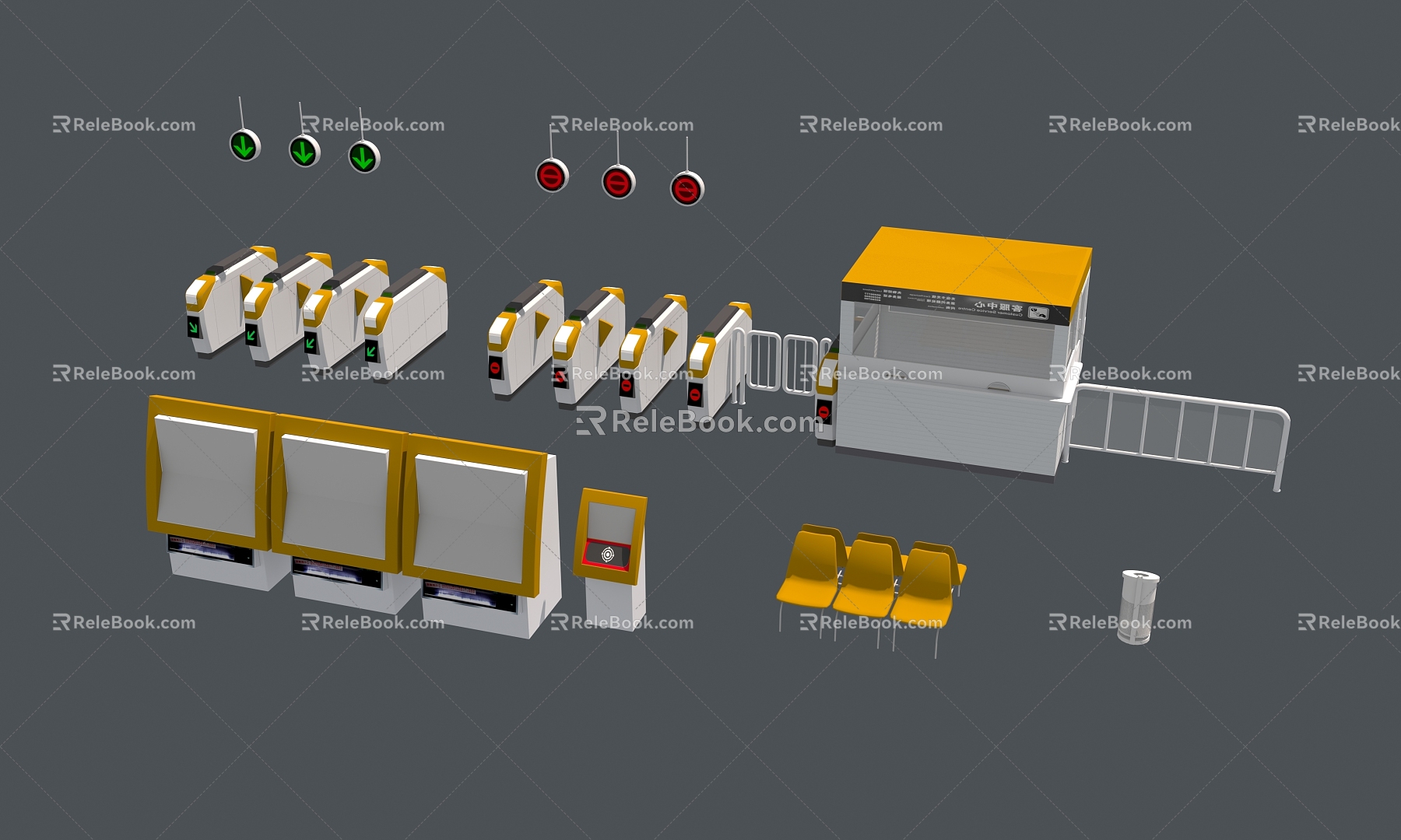 Gate machine 3d model