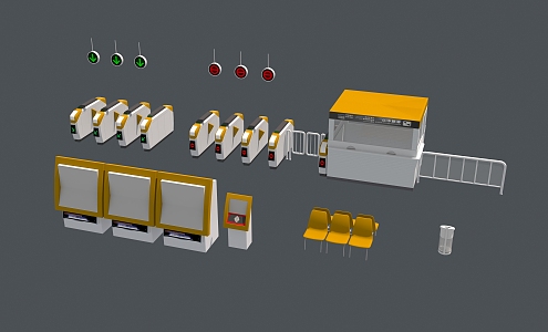 Gate machine 3d model