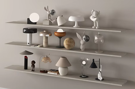 Modern Table Lamp Reading Lamp Mushroom Lamp Art Table Lamp 3d model