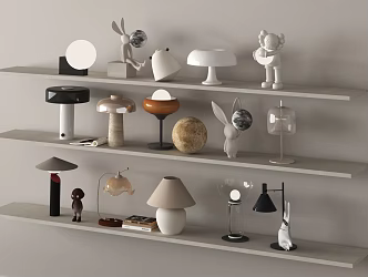 Modern Table Lamp Reading Lamp Mushroom Lamp Art Table Lamp 3d model