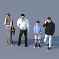 Group of People Standing Together With Different Ages And Casual Clothing