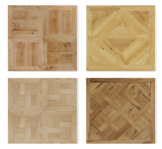 Modern flooring advanced wood flooring parquet template combination 3d model