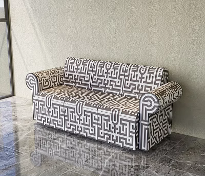 Living room sofa modern sofa sofa leisure sofa multi-person sofa in-line sofa Italian style multi-person sofa 3d model