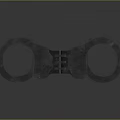 Classic Metal Handcuffs With Durable Construction Secure Lock And Vintage Design