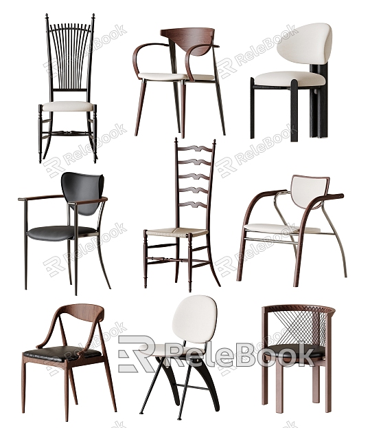 Modern Middle Style Dining Chair model